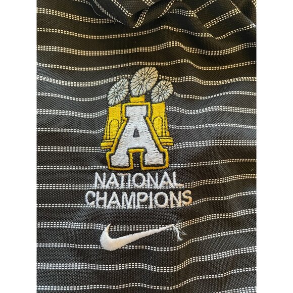 Nike Golf Men's Large black short sleeve polo striped - Picture 6 of 7